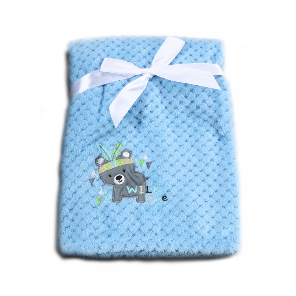Cangaroo Κουβέρτα Αγκαλιάς & Λίκνου Freya Fleece Μπλε 80x110cm 3800146263980