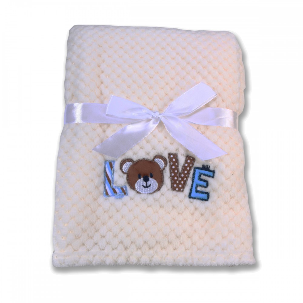 Cangaroo Κουβέρτα Αγκαλιάς & Λίκνου Freya Fleece Λευκή 80x110cm 3800146263973
