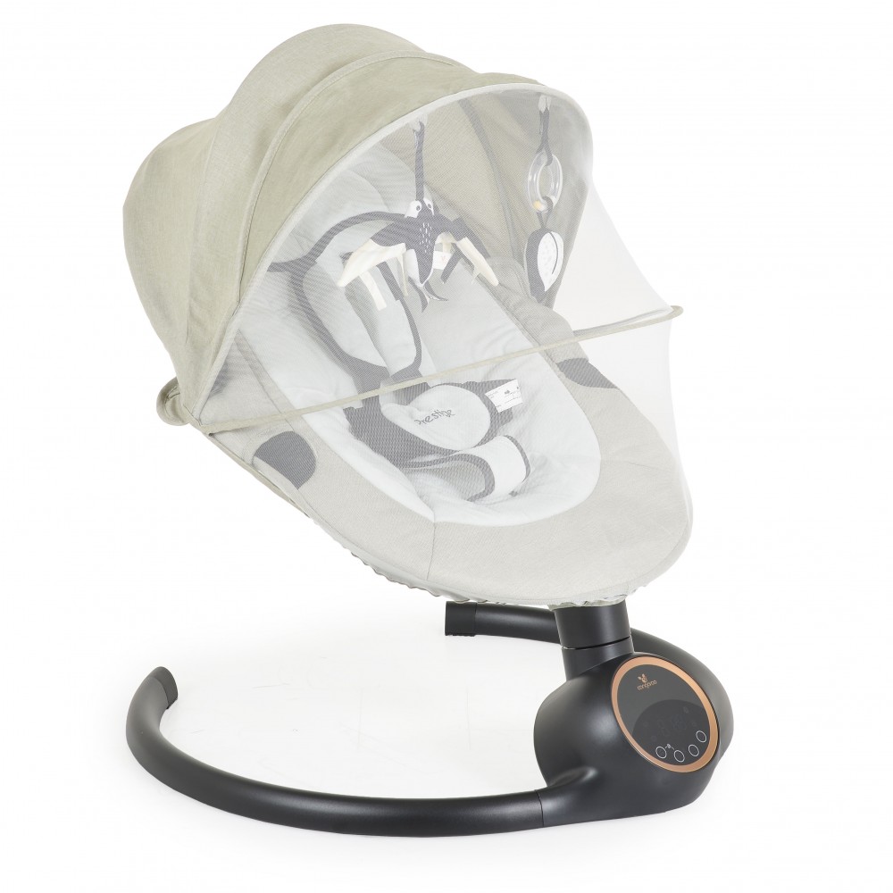 Cangaroo Ηλεκτρικό Relax Μωρού Κούνια Prestige Light Grey 3801005210091