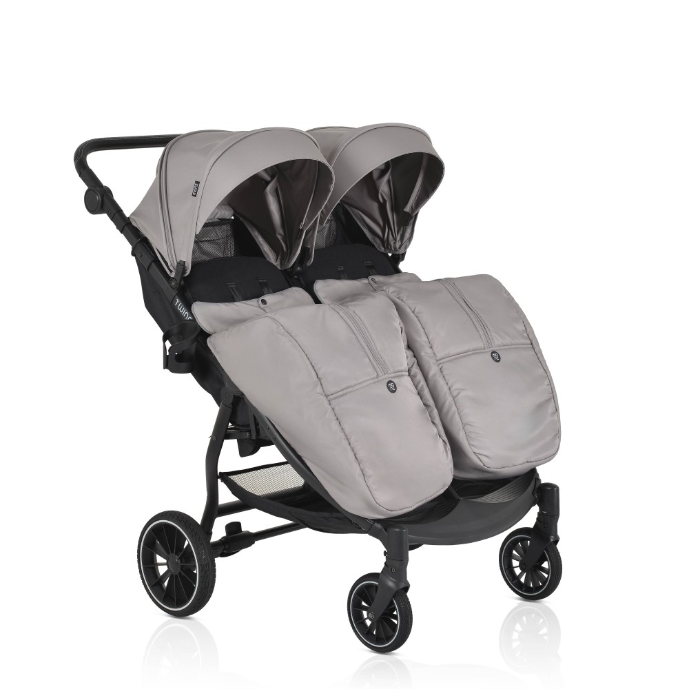 Moni TwinGo Silver Καρότσι για Δίδυμα 3800146236960