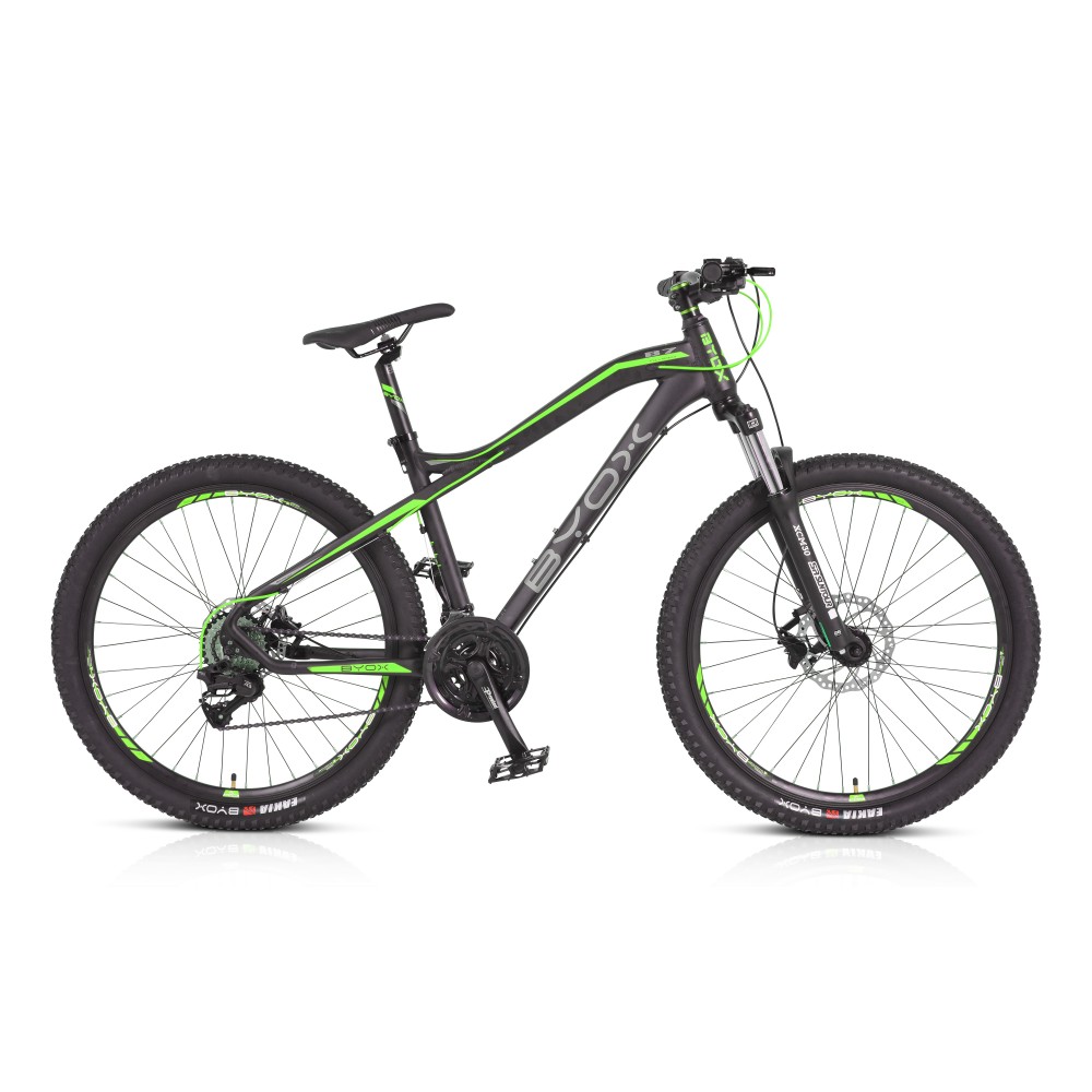 Byox HDB 26.5 Γκρι Mountain Bike με Ταχύτητες και Μηχανικά Δισκόφρενα 3800146202415