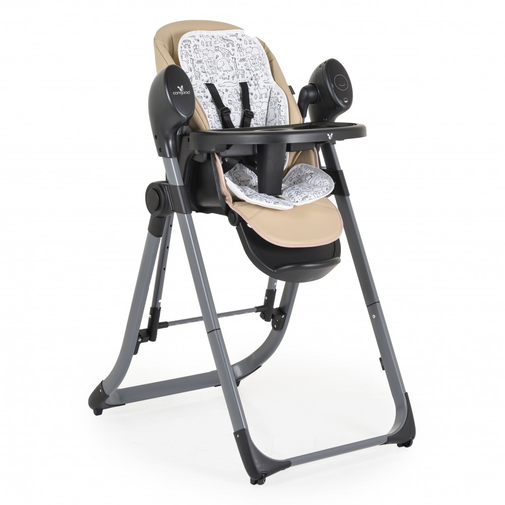 Cangaroo Nirvana Αναδιπλούμενο Καρεκλάκι Φαγητού Beige 3801005152391