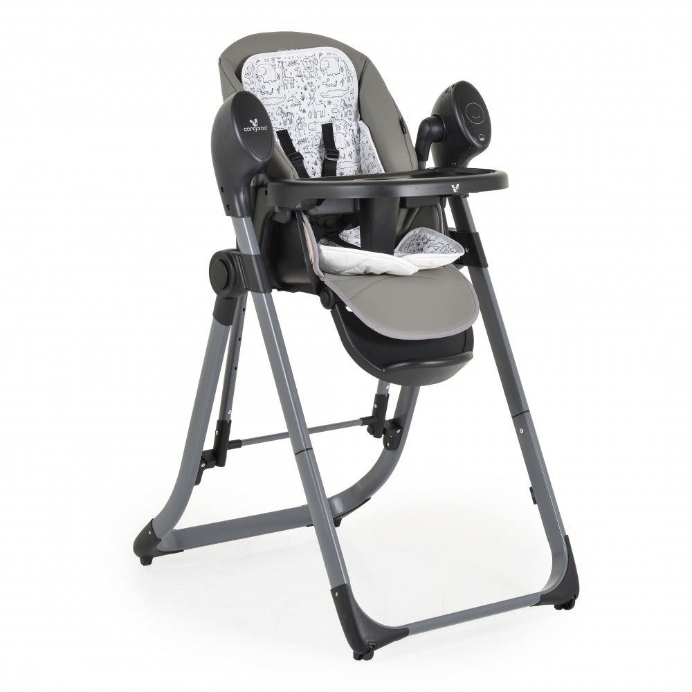 Cangaroo Nirvana Αναδιπλούμενο Καρεκλάκι Φαγητού Grey 3801005152629