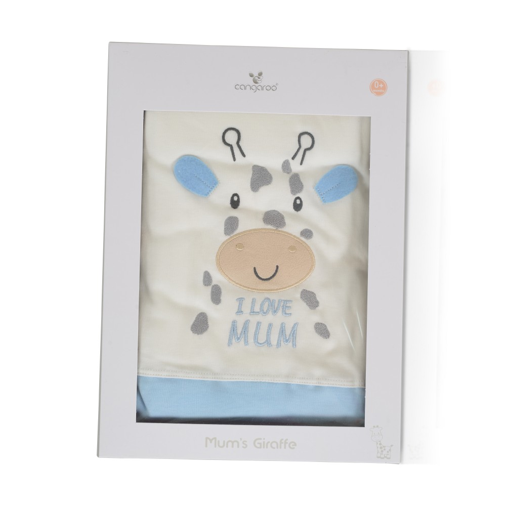 Cangaroo Κουβέρτα Αγκαλιάς 90/100cm Mums Giraffe Blue 3800146271305