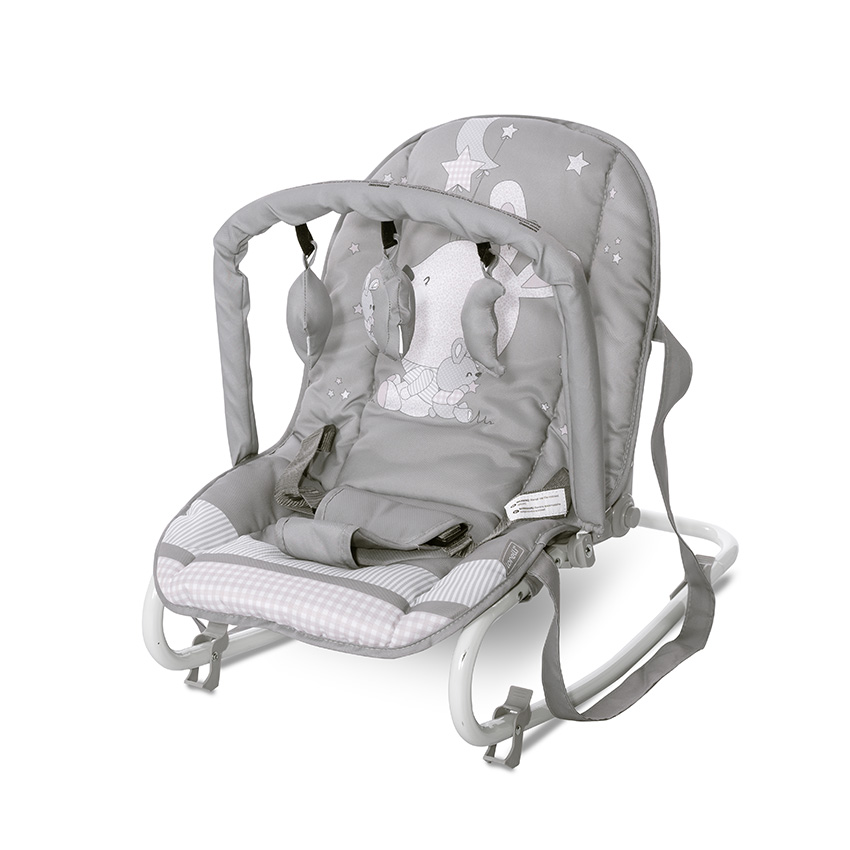 Lorelli Χειροκίνητο Relax Μωρού Eliza Gray Rabbits 10110142510