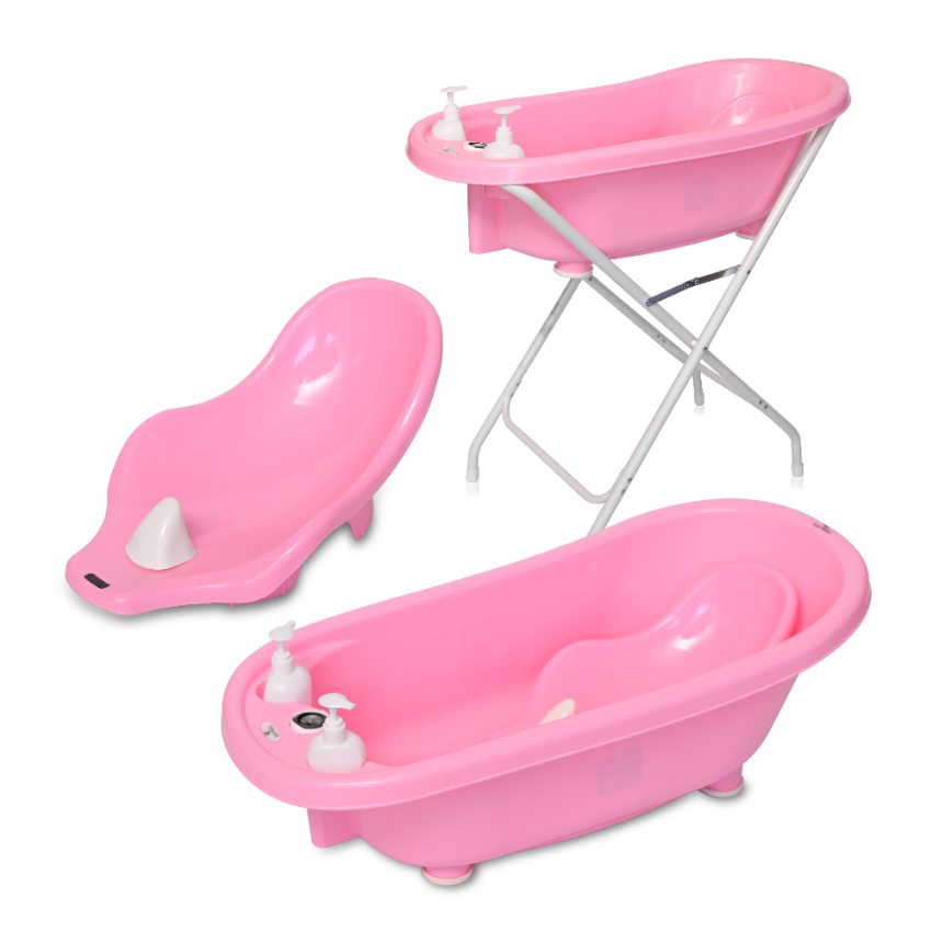 Lorelli Βρεφική Μπανιέρα Με Βάση Bathtub 88 cm Pink 10130820003