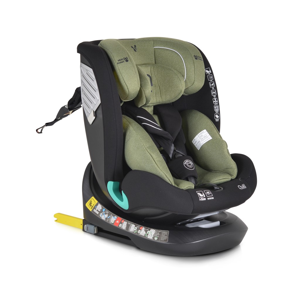 Cangaroo Quill Καθισματάκι Αυτοκινήτου i-Size με Isofix Green