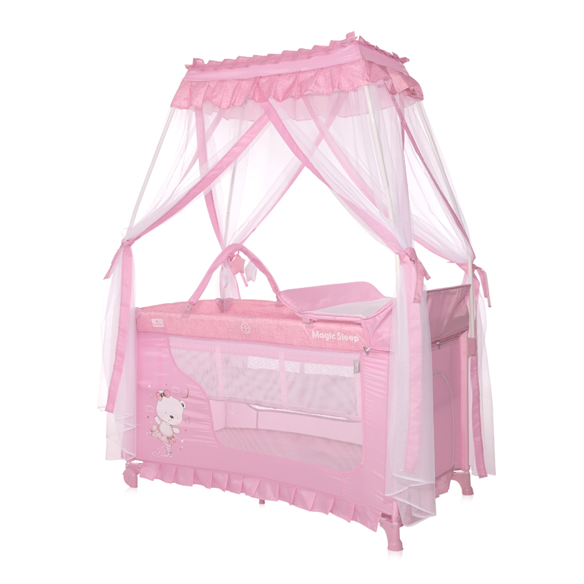 Lorelli Magic Sleep Παρκοκρέβατο Mellow Rose Ballerina Bear 10080482211
