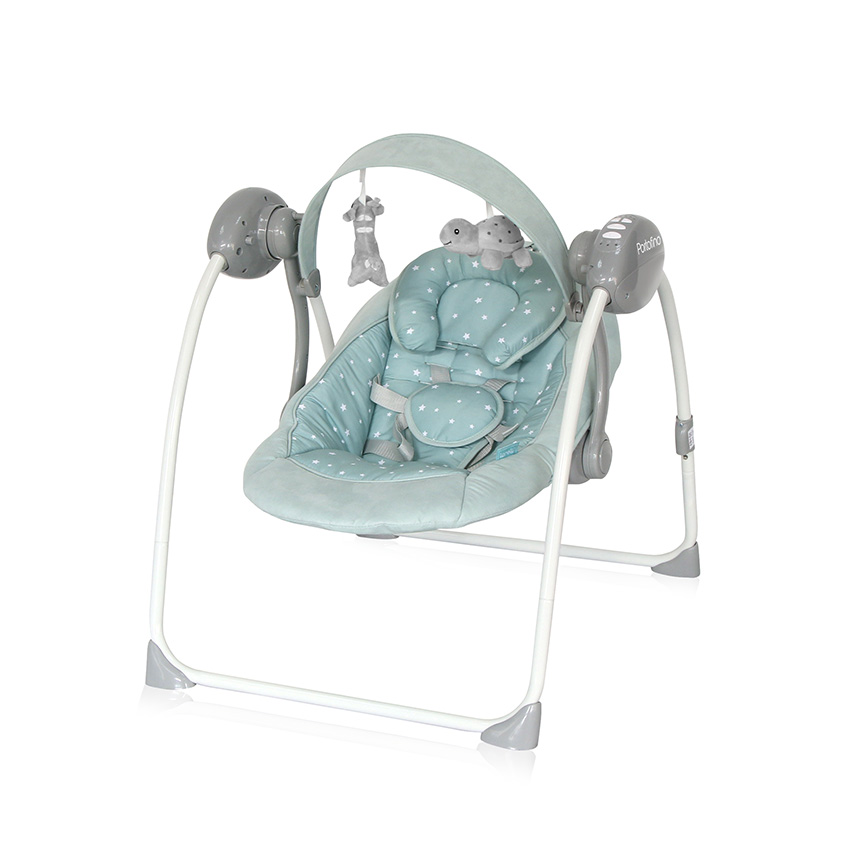 Lorelli Ηλεκτρικό Relax Κούνια Portofino Frosty Green Stars 10090062394
