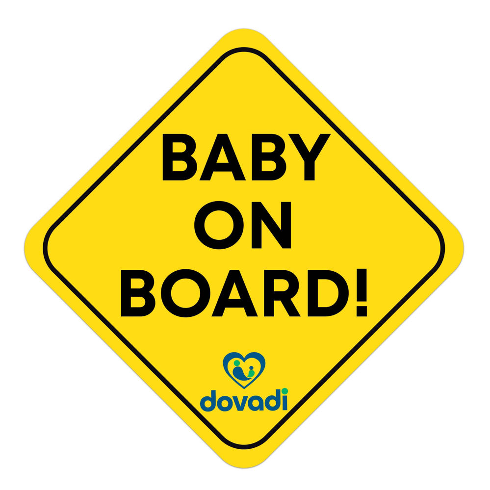 Dovadi Εξωτερικό Αυτοκόλλητο Σήμα ”Baby On Board!”
