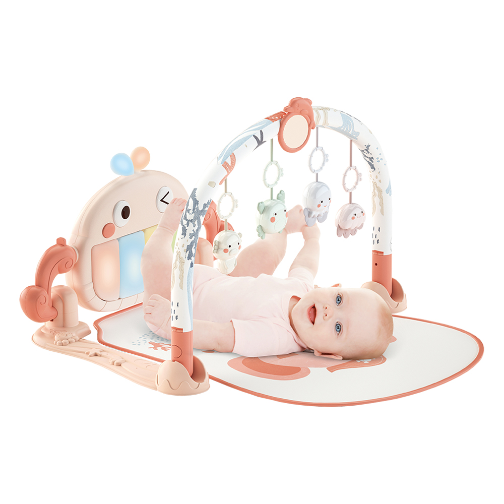 Bebe Stars Γυμναστήριο για Μωρά Piano Whale Pink 100-204
