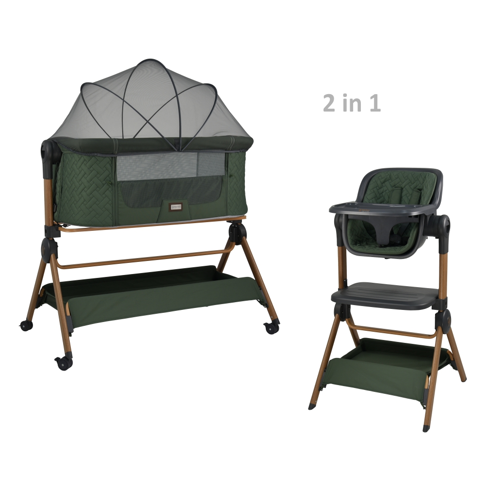 Bebe Stars Μετατρεπόμενο Λίκνο Serenity 2 in 1 Forest Green 846-176
