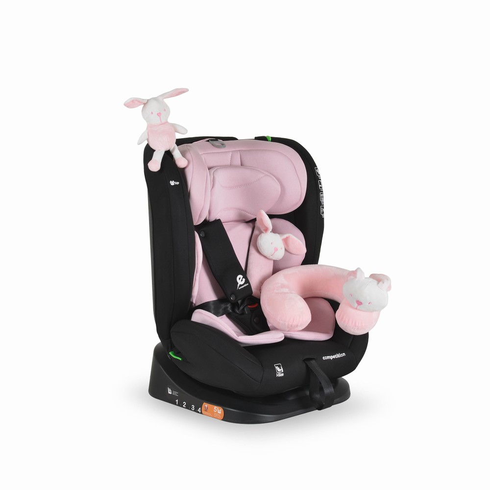 Moni Παιδικό Κάθισμα Αυτοκινήτου Competition 40-150cm Baby Pink 3801005153374