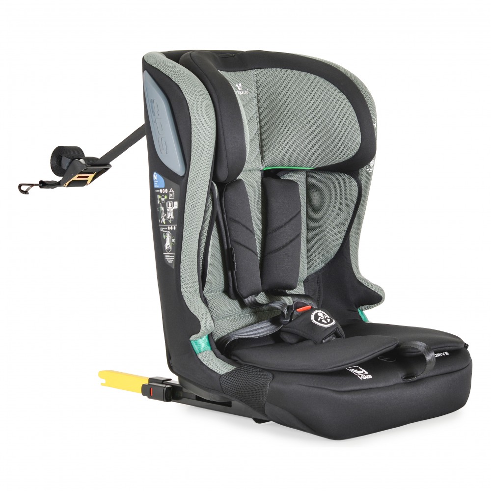 Cangaroo Παιδικό Κάθισμα Αυτοκινήτου iDrive ISOFIX I-Size 76-150cm Twill Green 3801005152728