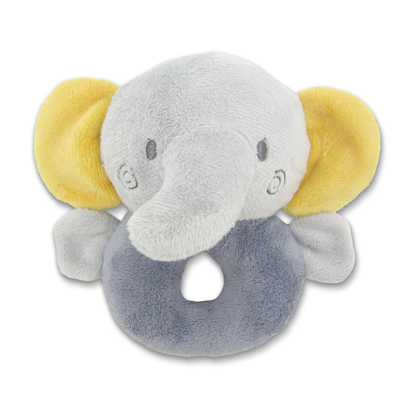 Lorelli Λούτρινη Κουδουνίστρα Elephant Grey Natural 10191330010