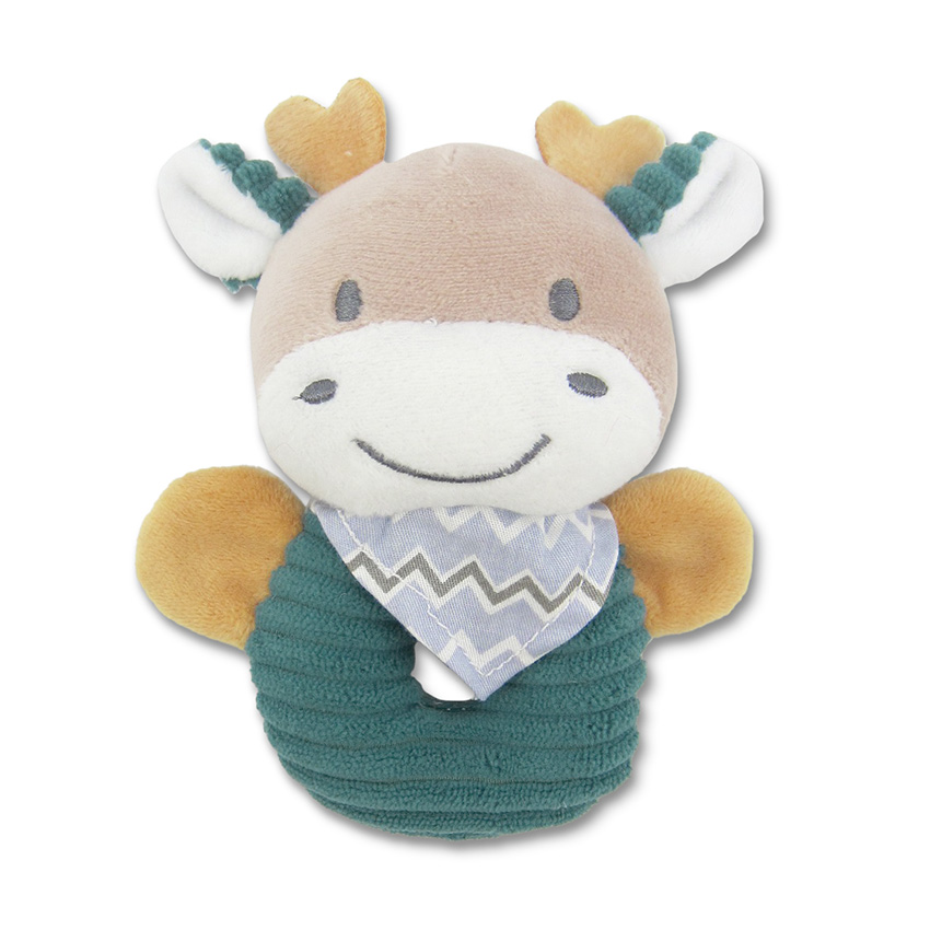 Lorelli Λούτρινη Κουδουνίστρα Deer Blue Natural 10191330007