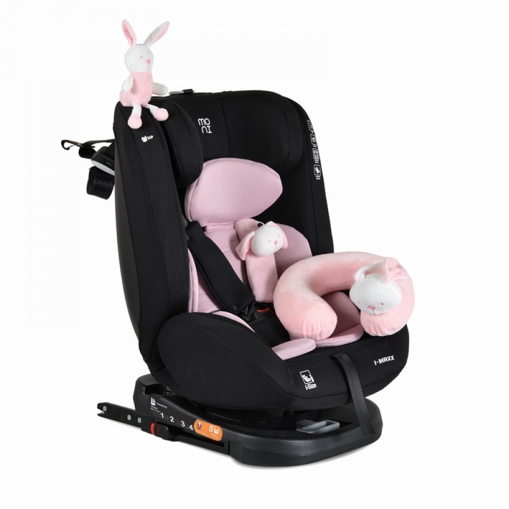 Moni i-Maxx Κάθισμα Αυτοκινήτου i-Size 40-150cm Isofix Baby Pink 3801005153336