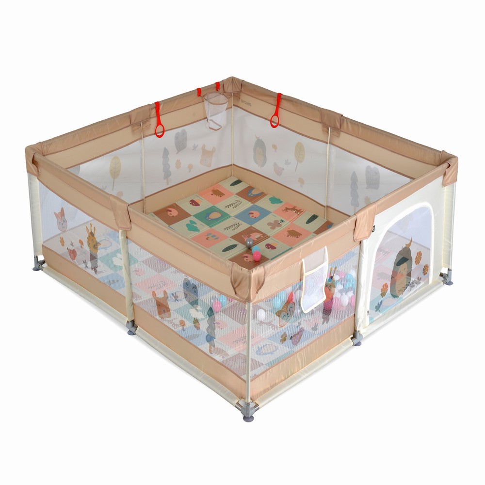 Moni Πάρκο GameZone  Beige 120×120 Με Αξεσουάρ 3801005210435
