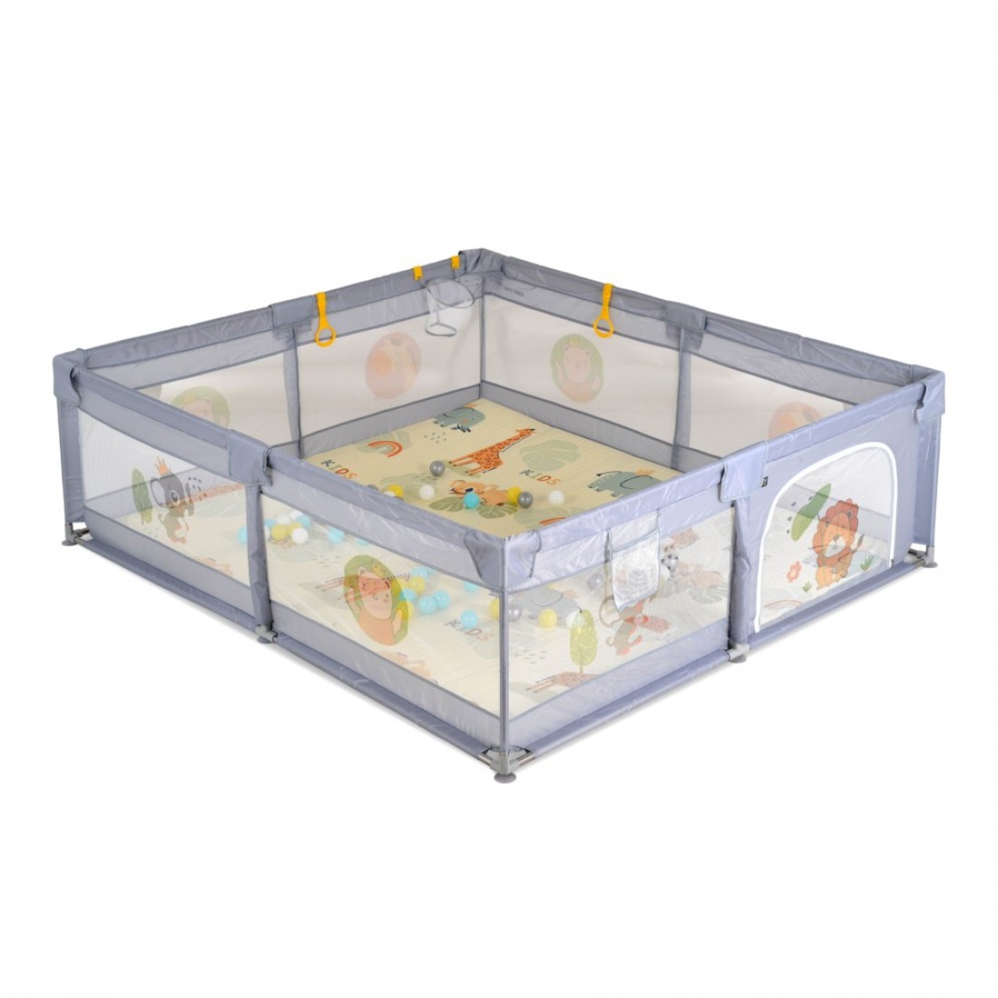 Moni Πάρκο GameZone Grey 150×200 Με Αξεσουάρ 3801005210367