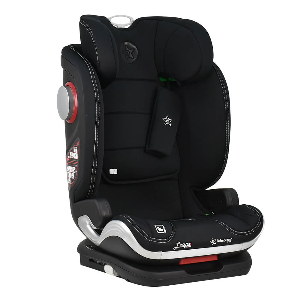 Bebe Stars Leon Plus Καθισματάκι Αυτοκινήτου i-Size με Isofix Black 944-188
