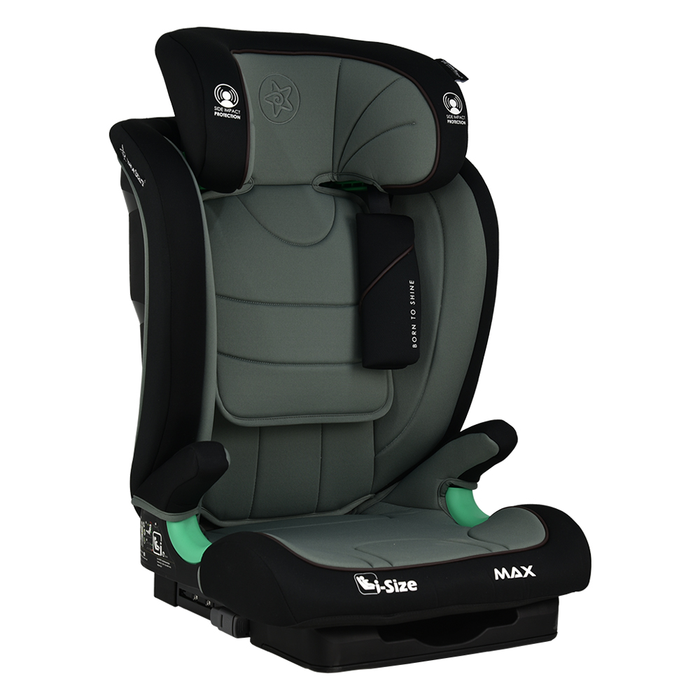 Bebe Stars Max Παιδικό Κάθισμα Αυτοκινήτου i-Size με Isofix Olive 936-176