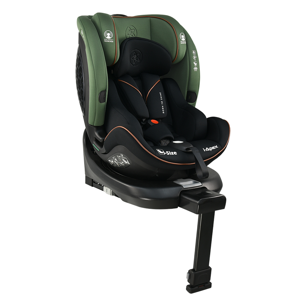 Bebe Stars I-Apex Καθισματάκι Αυτοκινήτου i-Size με Isofix Green 916-176