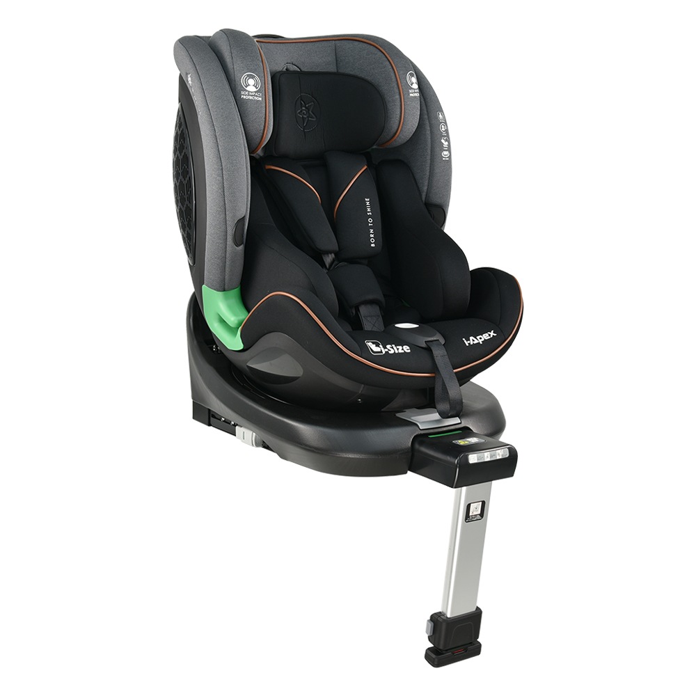 Bebe Stars I-Apex Καθισματάκι Αυτοκινήτου i-Size με Isofix Grey 916-186