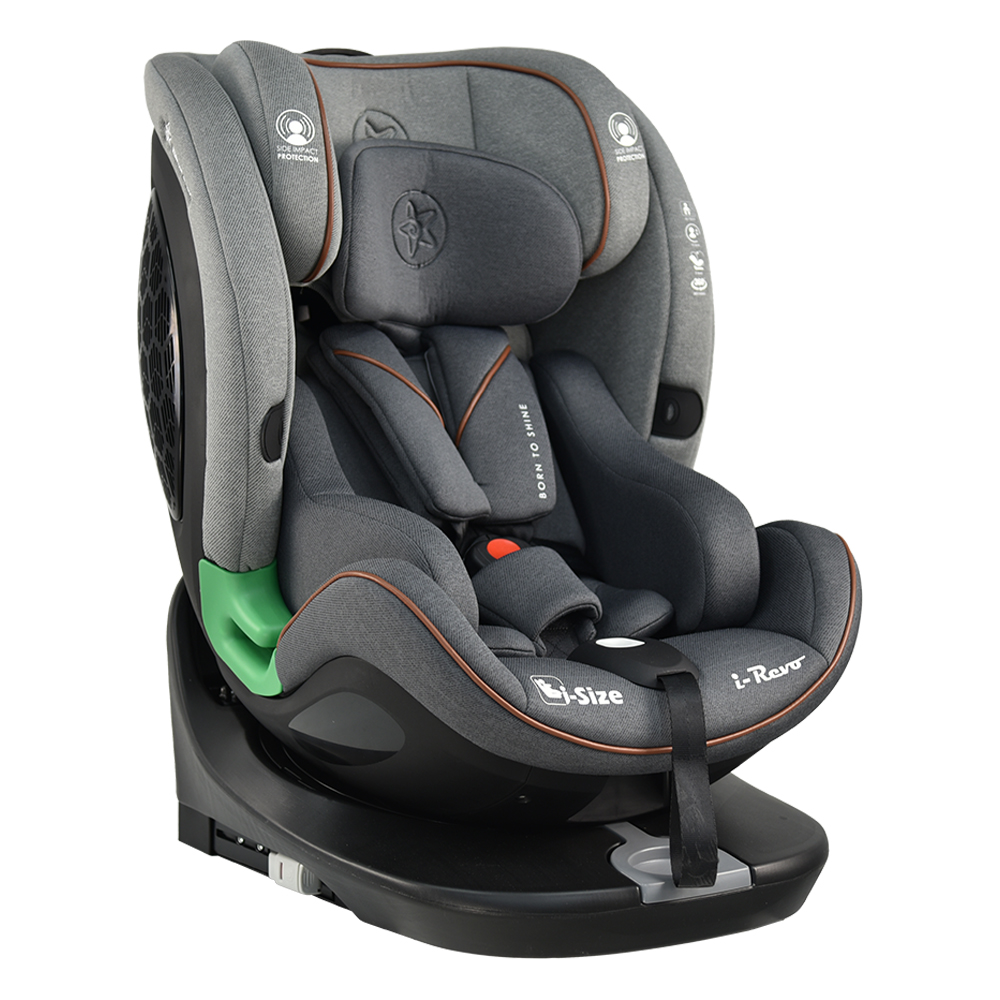 Bebe Stars I-Revo Καθισματάκι Αυτοκινήτου i-Size με Isofix Grey 906-186