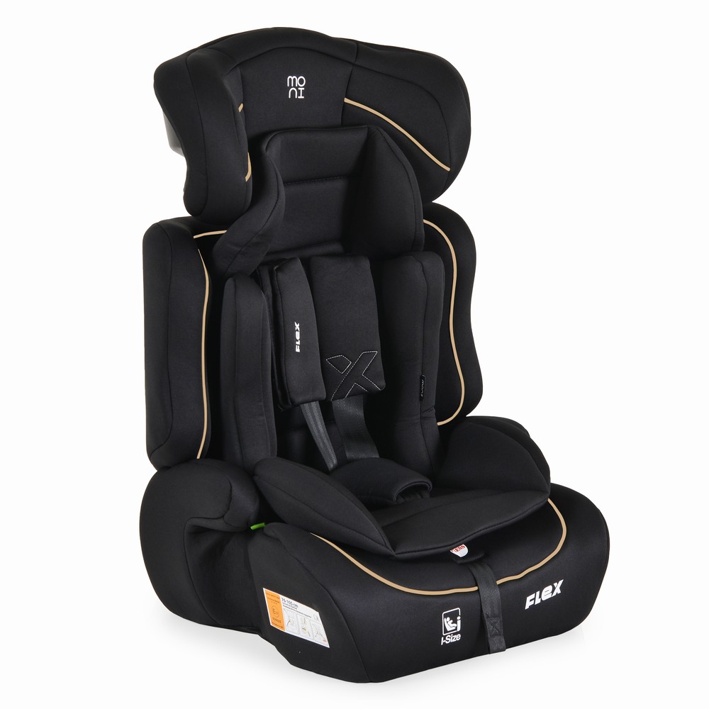 Moni Baby Car Seat Flex 76-150cm Black/Beige Line – Παιδικό Κάθισμα Αυτοκινήτου i-Size, 9-36kg 3801005153619
