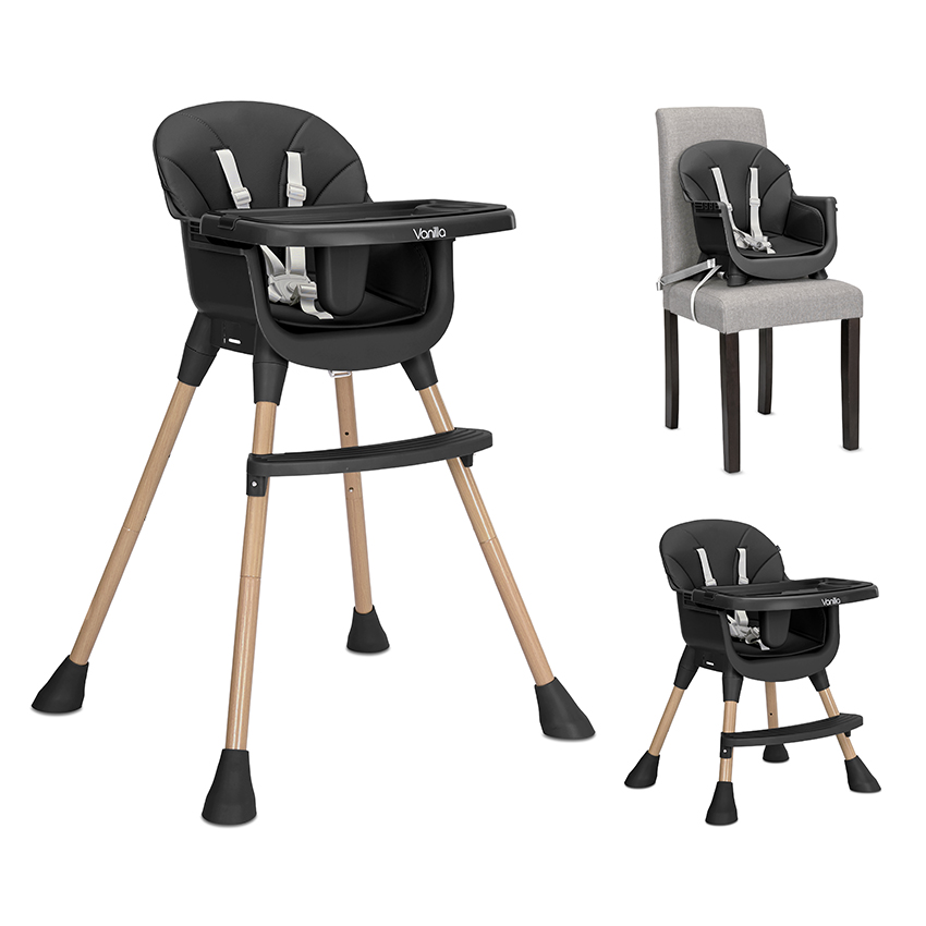 Lorelli Καρεκλάκι Φαγητού Vanilla 3 in 1 Black 10100572501