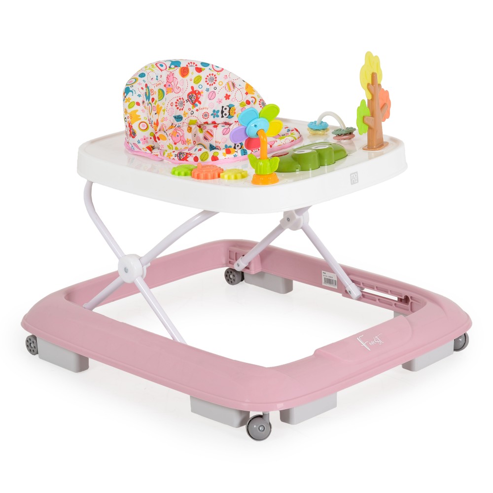 Moni Baby Walker Forest Pink Στράτα Μωρού Forest Ροζ 3800146244651 | Bimboshop.gr