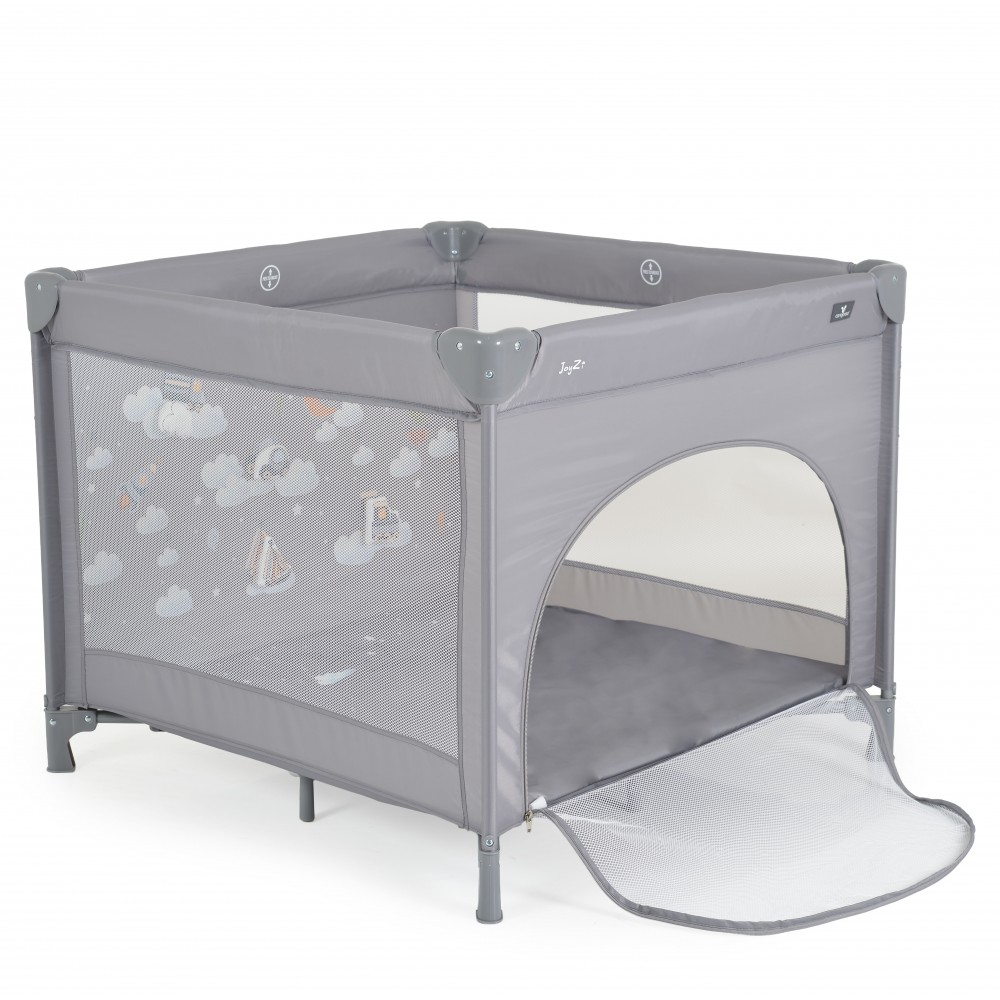 Cangaroo Playpen Joyzi Grey 3801005210534 – Τετράγωνο Παρκοκρέβατο με Πλαϊνή Είσοδο