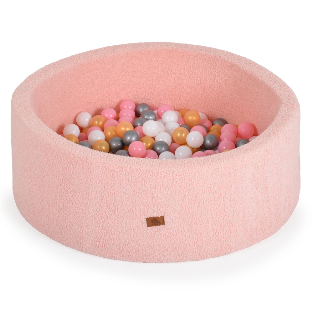 Moni - Cangaroo Soft Play Ball Pit Boucle Ροζ με 200 Μπαλάκια 3801005602148