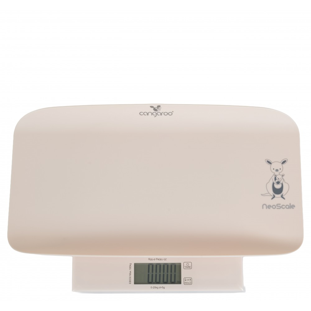 Cangaroo NeoScale Ηλεκτρονική Ζυγαριά Βρέφους 2 σε 1 Beige έως 20kg / 180kg 3800146272975