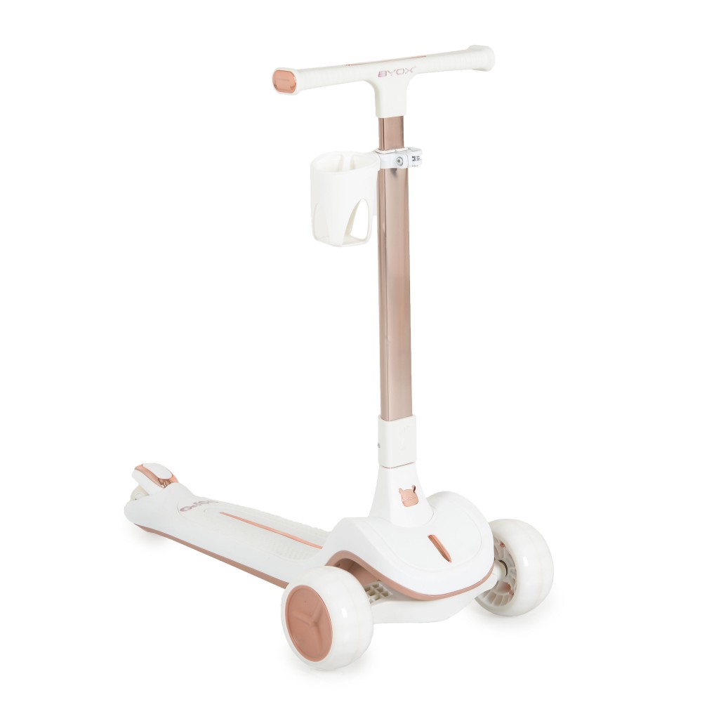Byox Aero Royal White Αναδιπλούμενο Παιδικό Τρίτροχο Πατίνι με Φωτιζόμενες Ρόδες 3+ Ετών 3800146229511