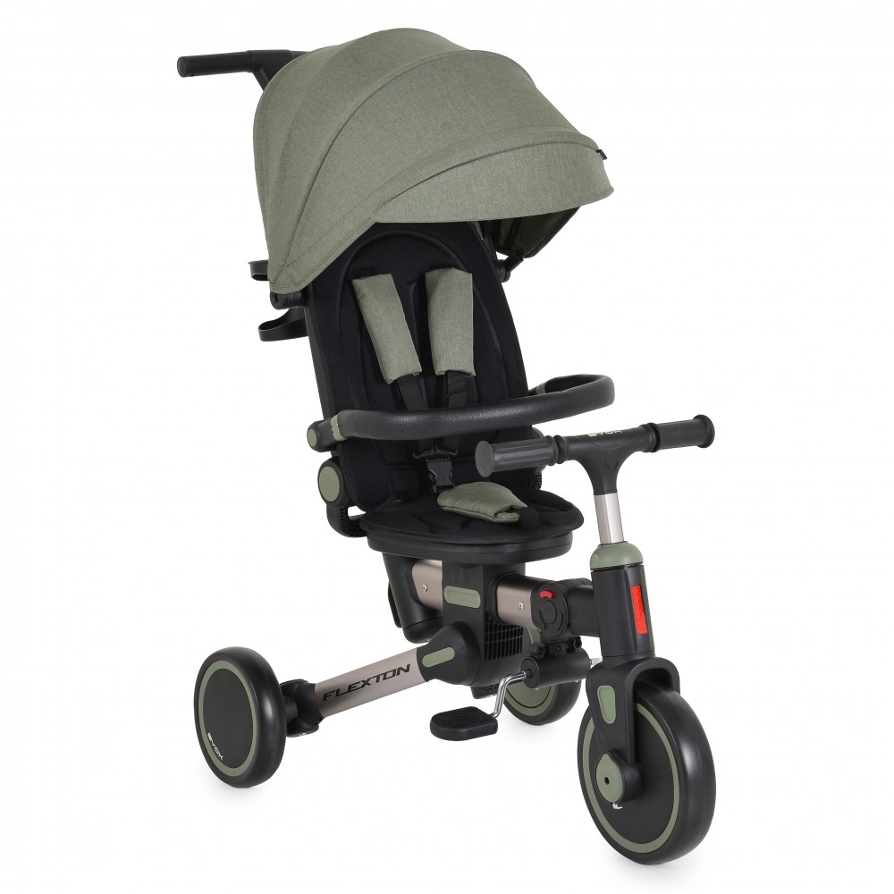 BYOX Flexton Green Τρίκυκλο Ποδήλατο 6 σε 1 με Γονική Λαβή 6-36m έως 15kg 3800146232030