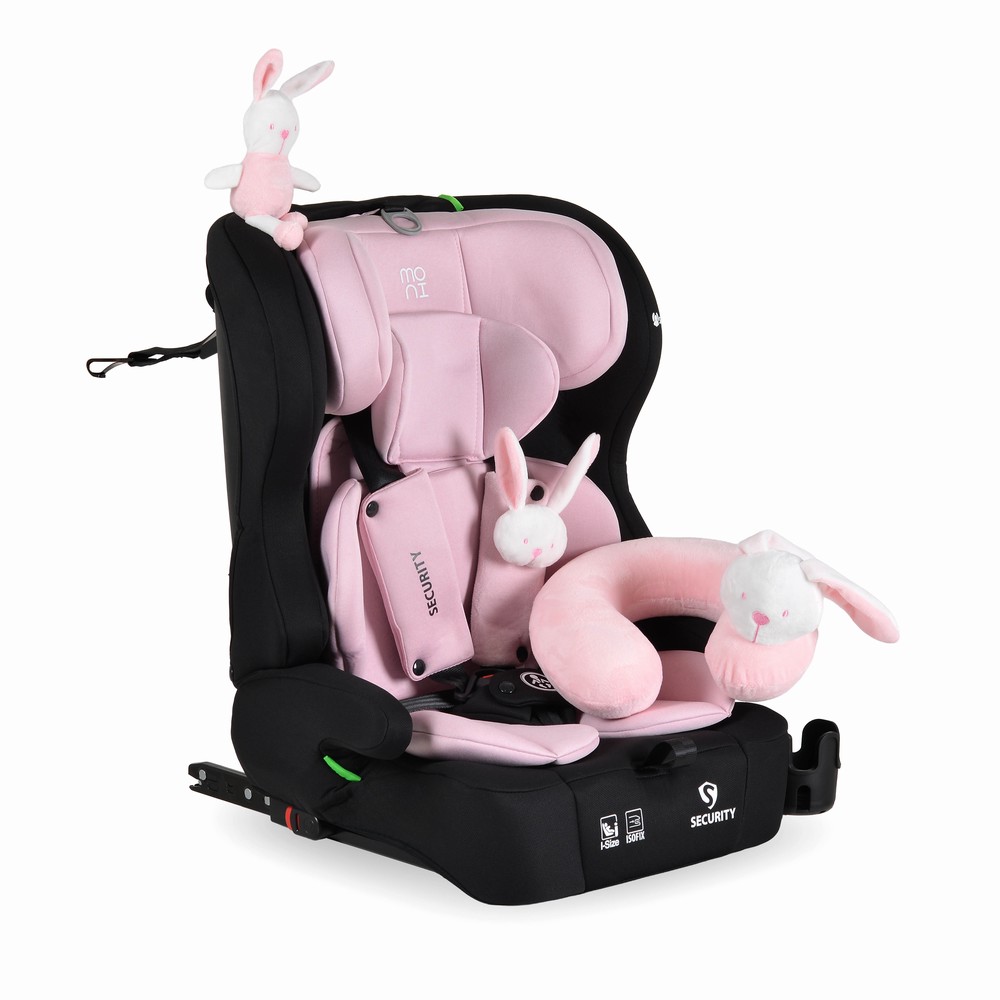 Moni Security Baby Pink Κάθισμα Αυτοκινήτου i-Size Isofix 76-150cm 9-36kg 3801005153299