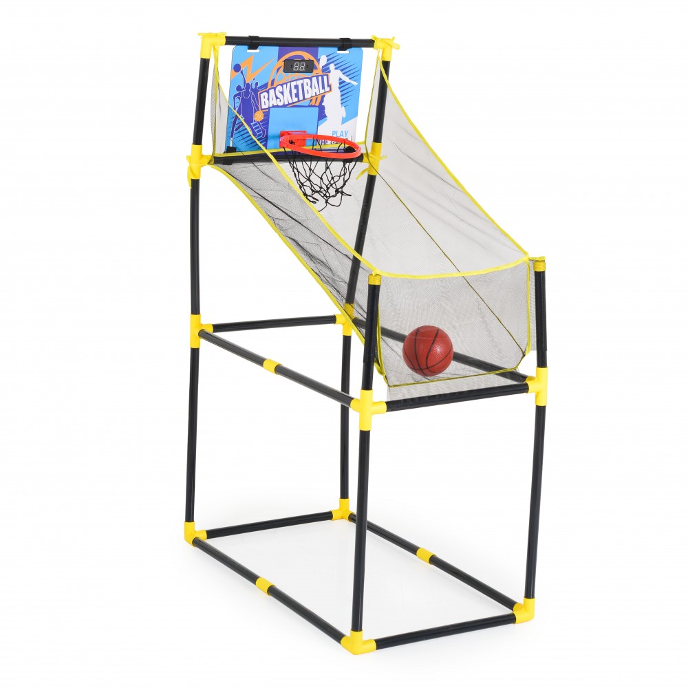 111935 Moni Toys J1352 Παιδική Μπασκέτα με Βάση, Μπάλα και Ψηφιακό Μετρητή Σκορ 140cm 3801005601820