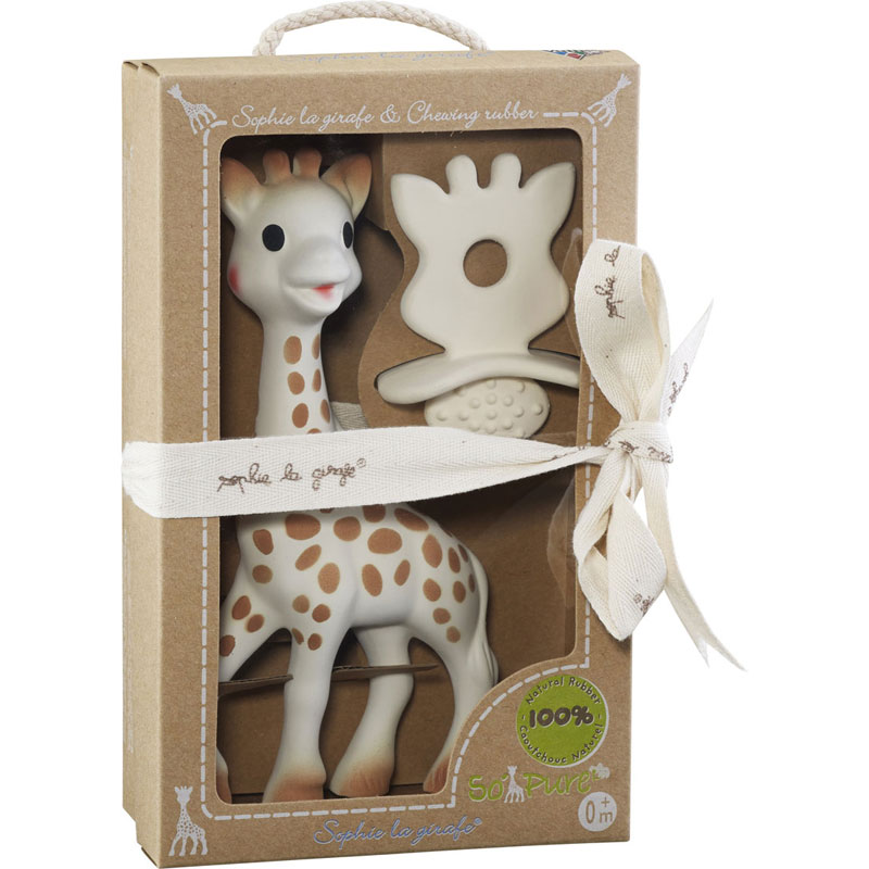 Sophie La Girafe So Pure Σετ Σόφι & Δακτύλιος Οδοντοφυΐας από Φυσικό Καουτσούκ 0m+ S616624
