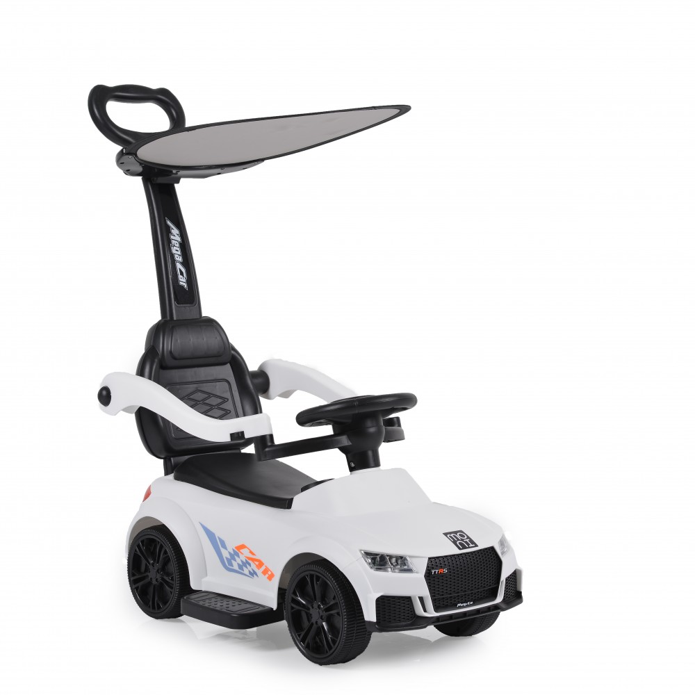 Moni Victory 2in1 311 White Ποδοκίνητο Αυτοκινητάκι Ride On με Λαβή Γονέα & Τέντα 3800146230920