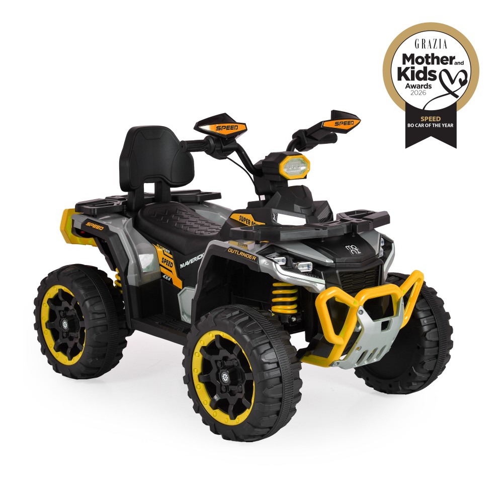 Moni BO Speed Yellow Ηλεκτροκίνητη Παιδική Γουρούνα 12V 3801005001576 – ATV Μπαταρίας με Τηλεχειριστήριο, Φώτα & Μουσική