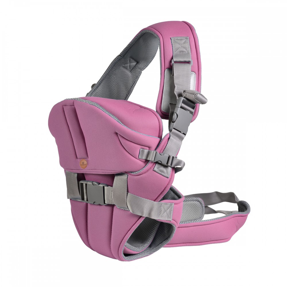 Cangaroo Carry Go Pink New BB003 Μάρσιπος Αγκαλιάς 6 σε 1 3800146270766 – Ροζ Μάρσιπος με Κουκούλα & Αναπνεύσιμο Ύφασμα