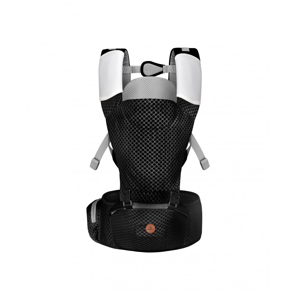 Cangaroo Mistral Black HS1965 Μάρσιπος Αγκαλιάς με Βάση 3800146270735 – Εργονομικός Μαύρος Baby Carrier έως 15kg