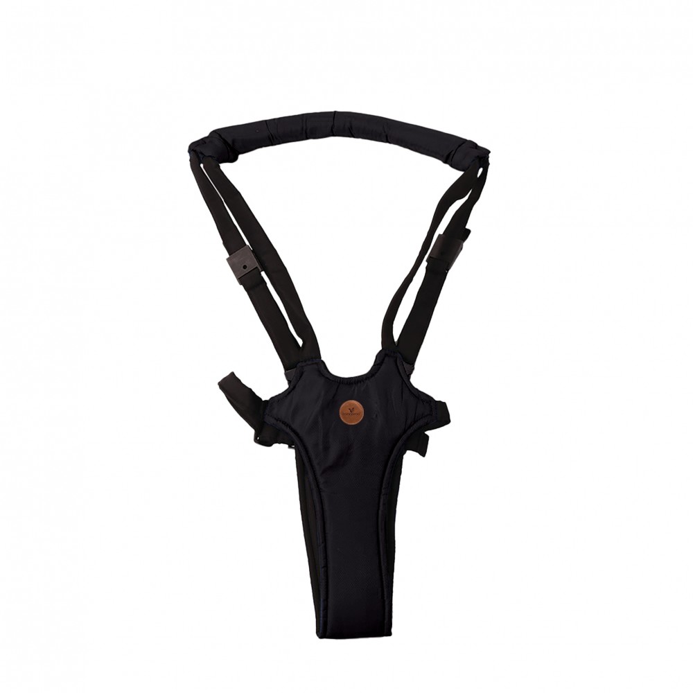 Cangaroo Happy Feet Black BW001 Ζώνη Περιπάτου Μωρού 3800146270643 – Ρυθμιζόμενη Ζώνη Βάδισης για Πρώτα Βήματα