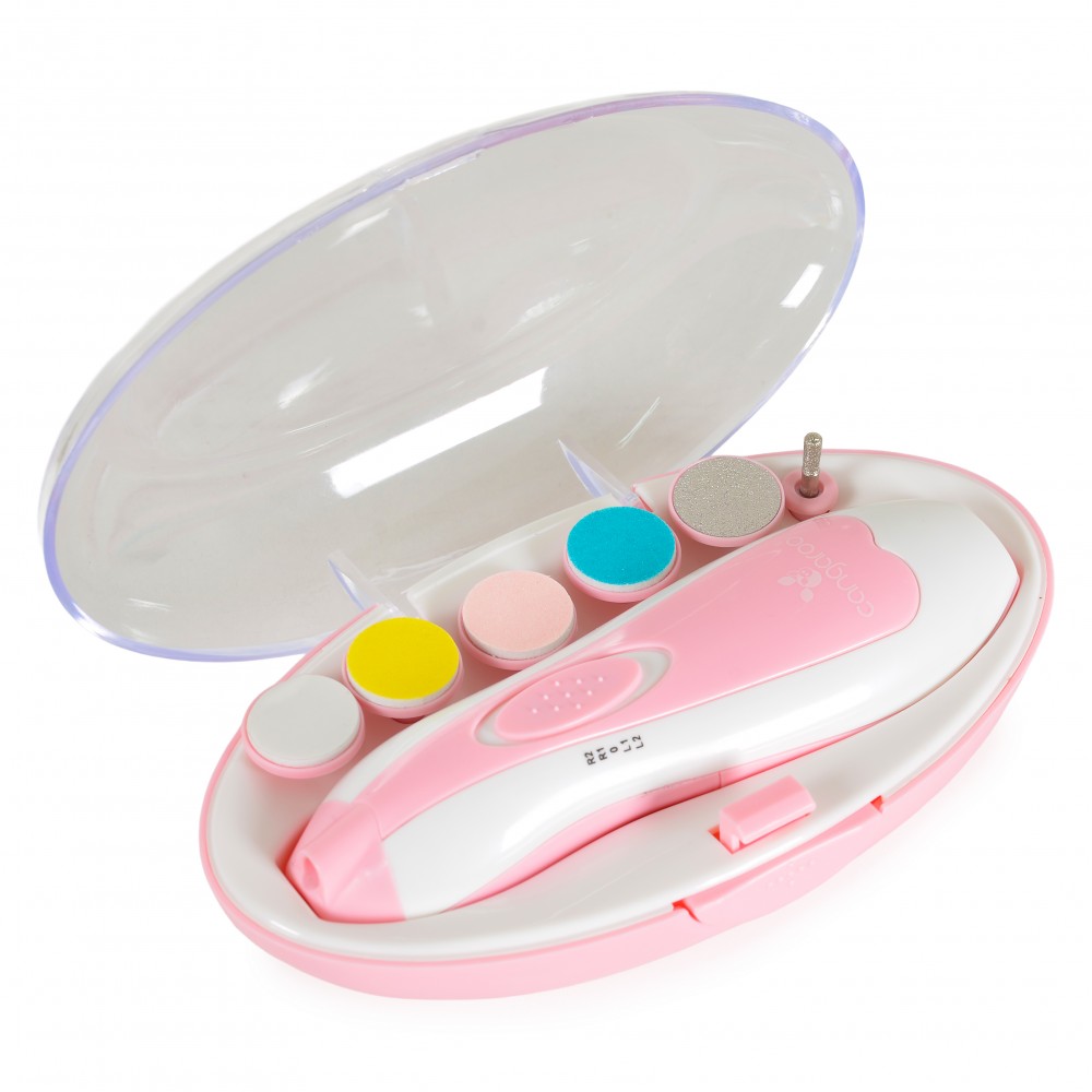 Cangaroo Nailina Pink Ηλεκτρική Λίμα Νυχιών για Μωρά, Παιδιά & Ενήλικες 3800146273026 – Με 6 Εξαρτήματα, 4 Λειτουργίες & Φως Ακριβείας