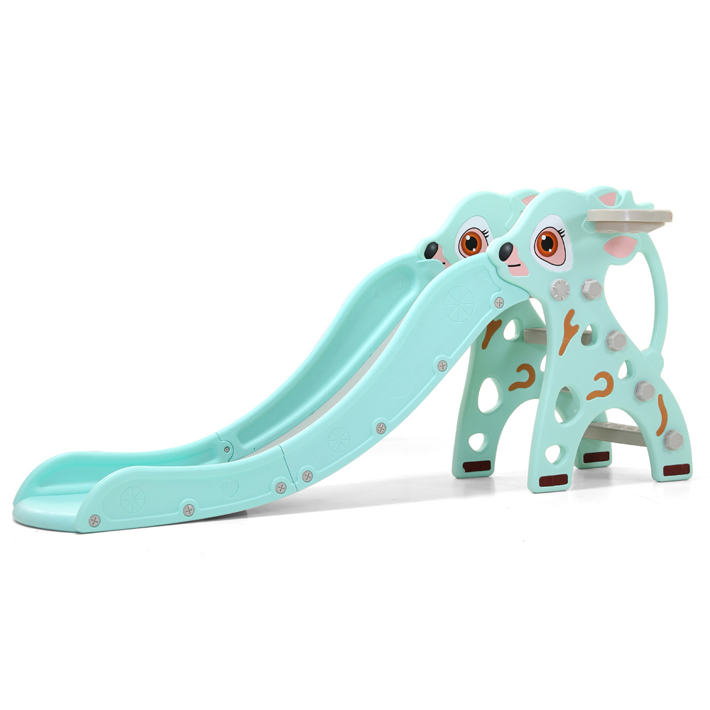 Moni Garden Tiana Blue 3800146220457 Παιδική Τσουλήθρα με Μπασκέτα – Μπλε Τσουλήθρα 180cm με Αντιολισθητικά Σκαλοπάτια