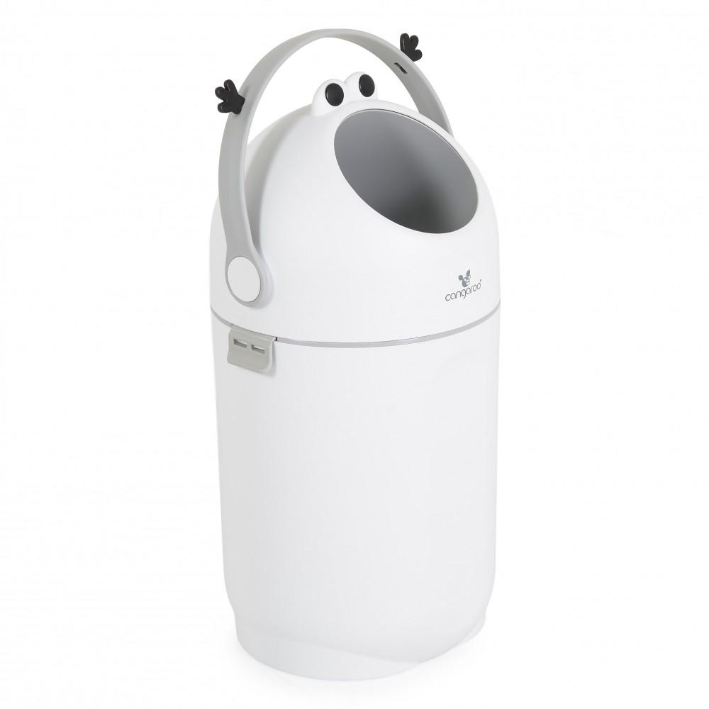 Cangaroo Nubbi White Κάδος Απόρριψης Παιδικής Πάνας 16L με Αυτοκλειδούμενο Μηχανισμό – Κωδ. 3800146273286