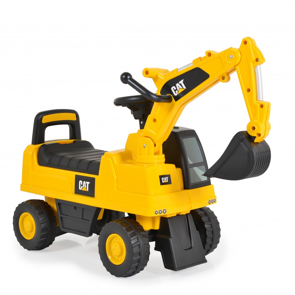 CAT Excavator 662 Yellow Ποδοκίνητος Εκσκαφέας Ride On με Κουβά, Μοχλό & Ήχους 12–36m – Κωδ. 3800146231323