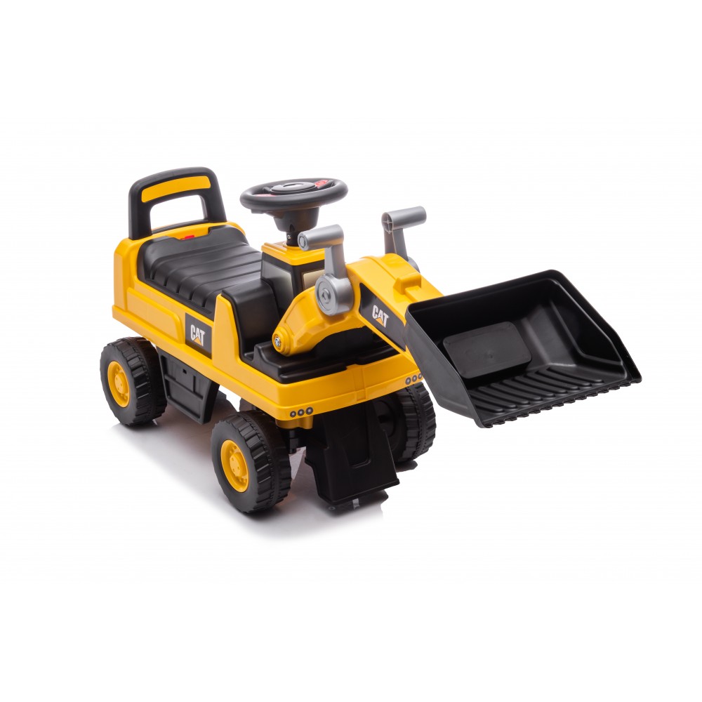 CAT Wheel Loader 663 Yellow Ποδοκίνητος Φορτωτής Ride On με Κουβά, Μοχλό & Ήχους 12–36m – Κωδ. 3800146231330