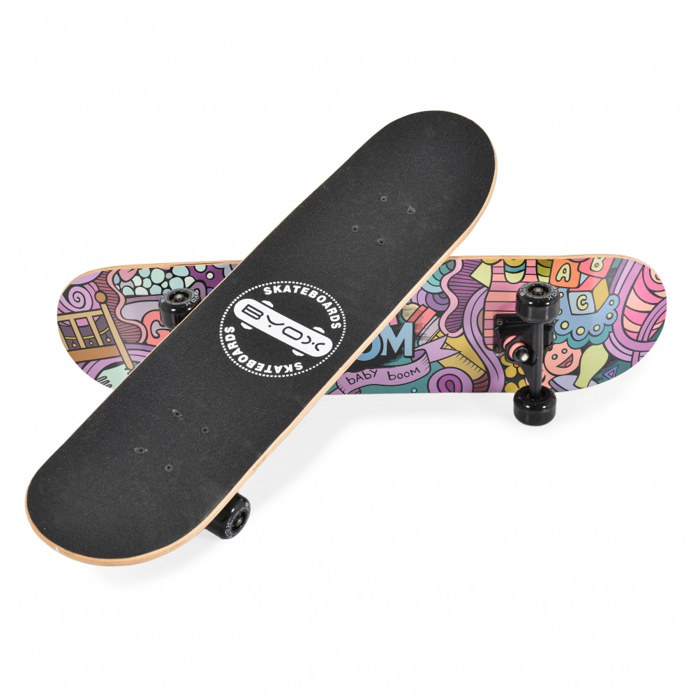 Byox Baby Boom 3006 B22 Skateboard 31” με 9-Φύλλη Σανίδα, PU Τροχούς 54mm & Ρουλεμάν ABEC-5 – Κωδ. 3800146228651